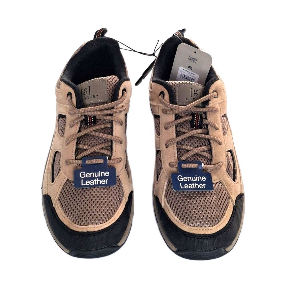 George Men’s Rugged Casual Suede Leather Hiking Trail Sneakers Size 8.5 Gorpcore